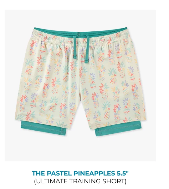 Ultimate Training Short: The Pastel Pineapples 5.5"