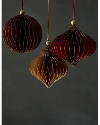 Revel Paper Ornaments (set of 3)-Toast