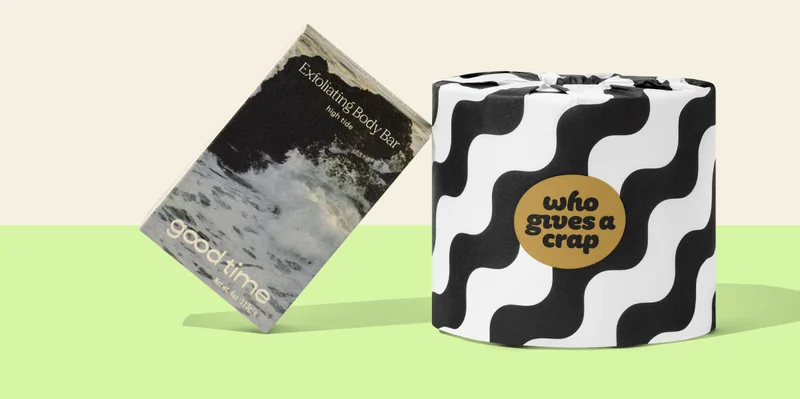 Image: Good Time Exfoliating Body Bar and 100% Bamboo Toilet Paper