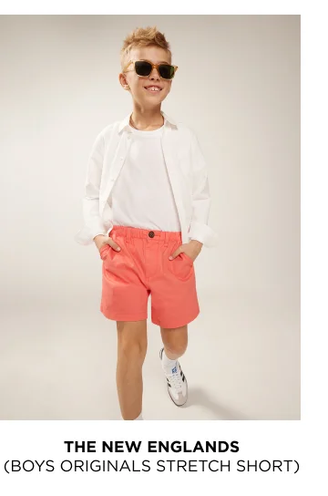Boys Originals Stretch Short: The New Englands