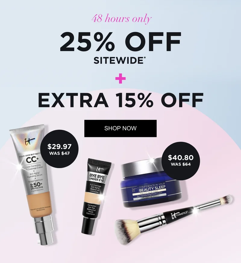 25% Off Sitewide + Extra 15% Off