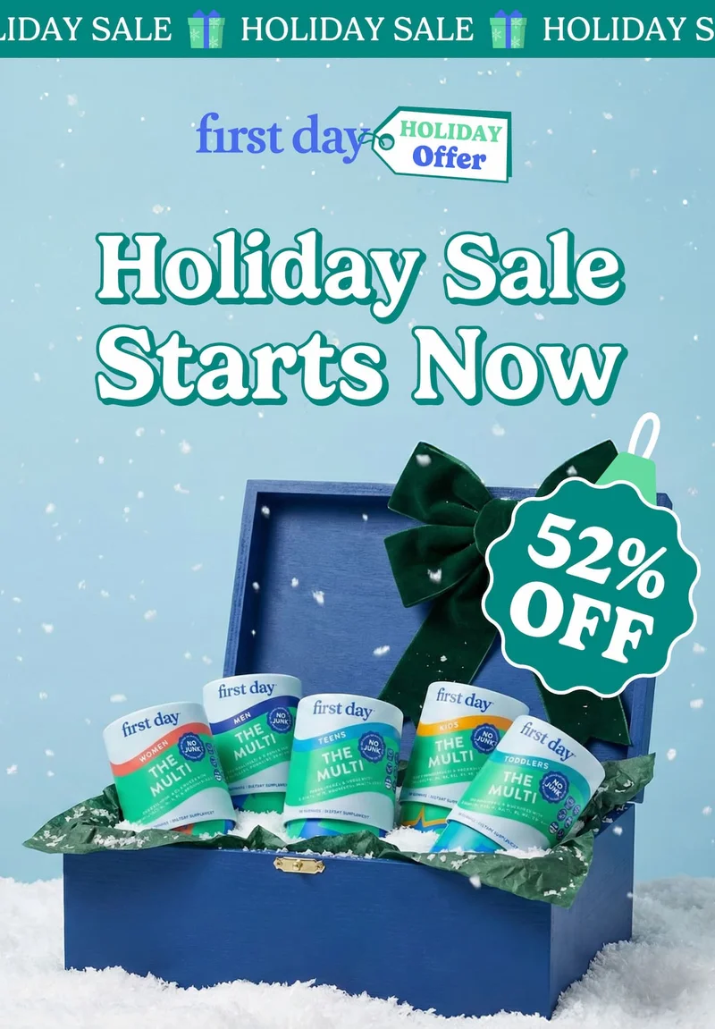 Holiday Sale Starts Now!