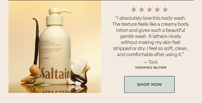 Shea Soleil Cream-to-Lather Moisturizing Body Wash