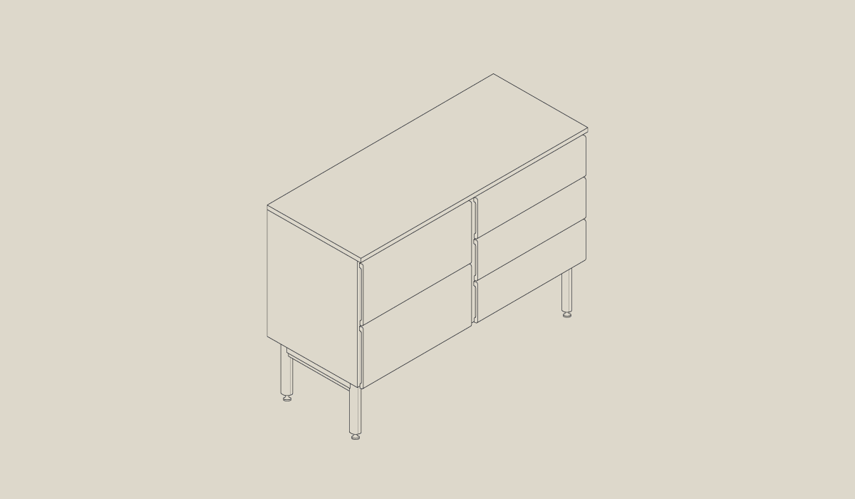 Infinitely modular with one base for all sizes.