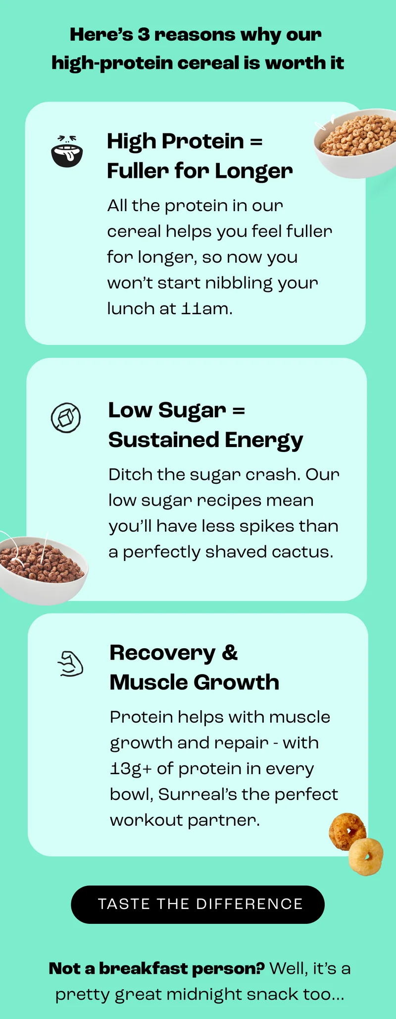 3 reasons why our high-protein cereal is worth it