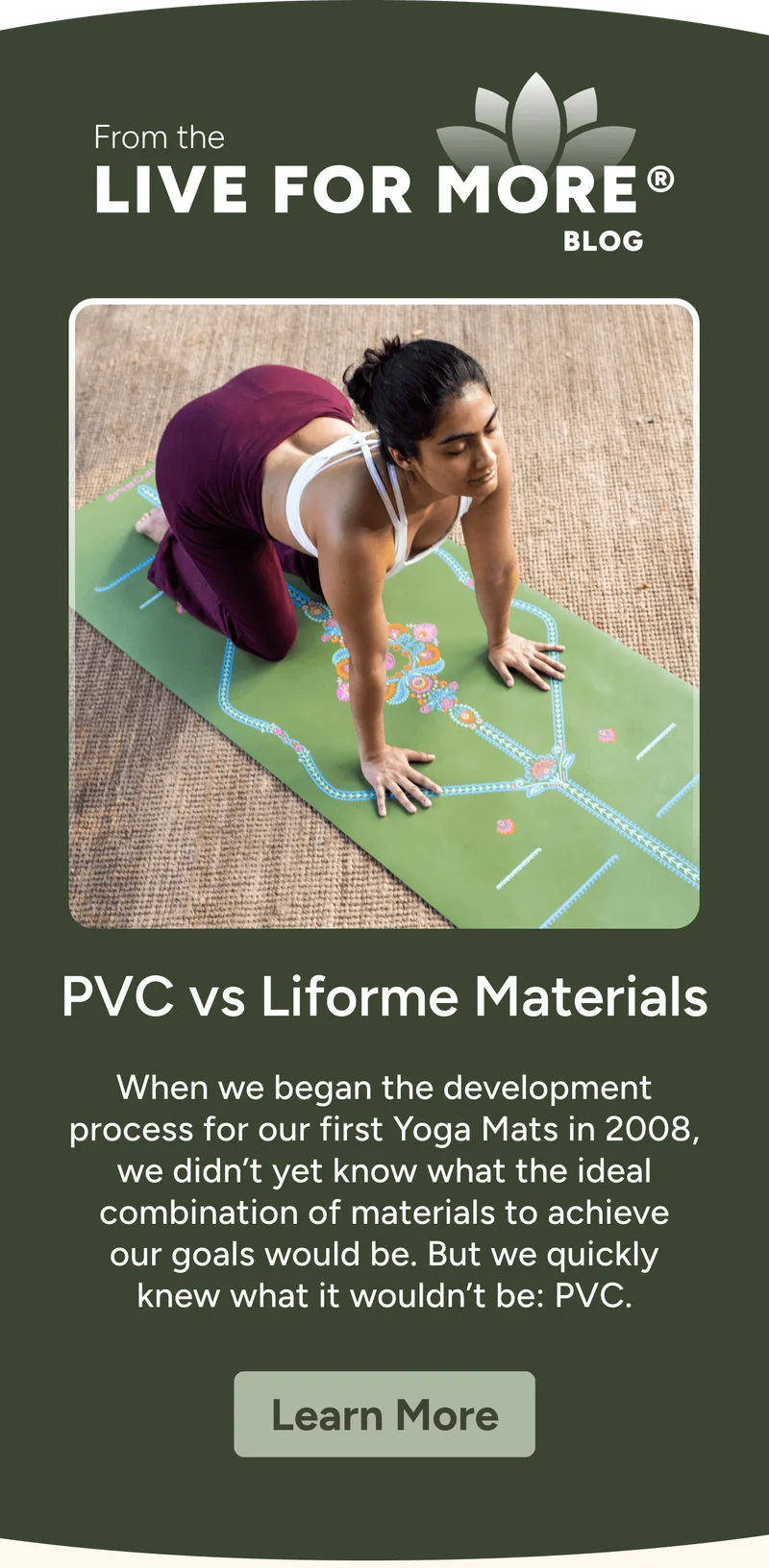 PVC vs Liforme Materials