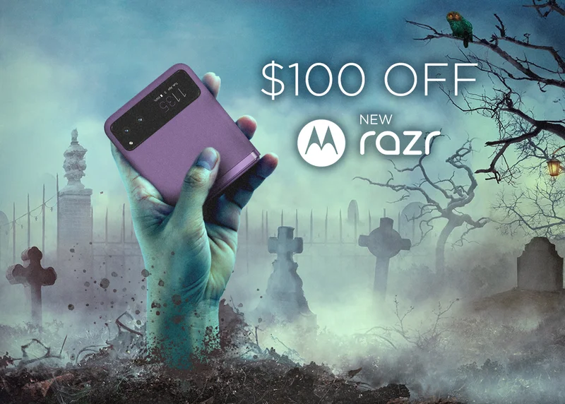 $100 off the new motorola razr