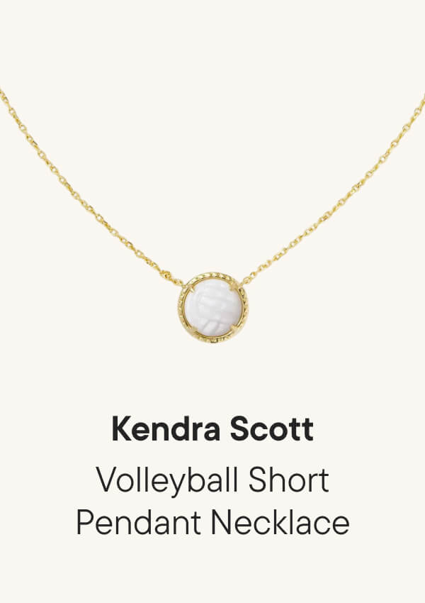 Volleyball Short Pendant Necklace
