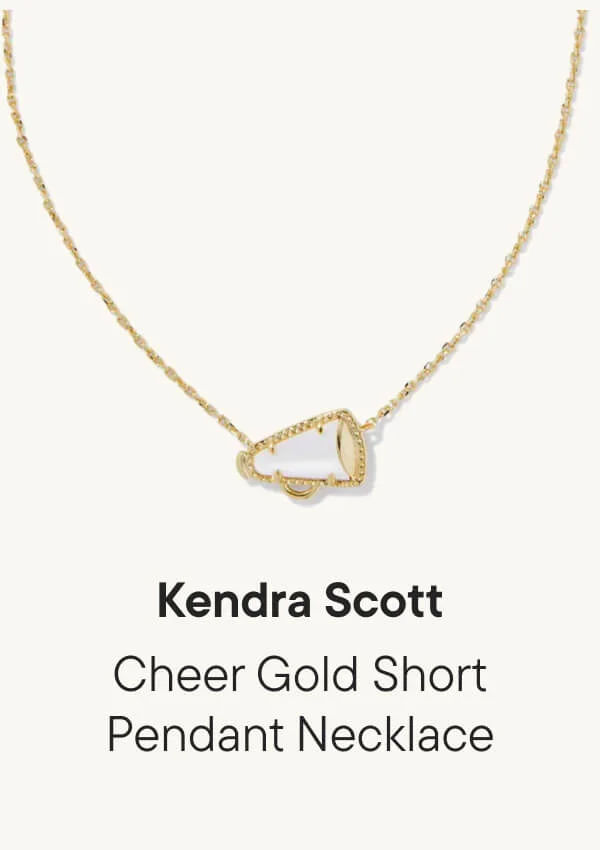 Cheer Gold Short Pendant Necklace
