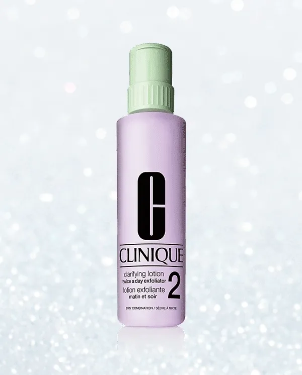 Our instant exfoliator leaves glowing, renewed skin behind. In 2 tailored formulas. CLARIFYING LOTION, 487 ML $27