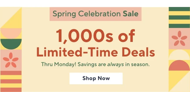 Spring Celebration Sale