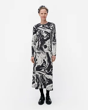 Black and white Lumeeni Marras Dress.