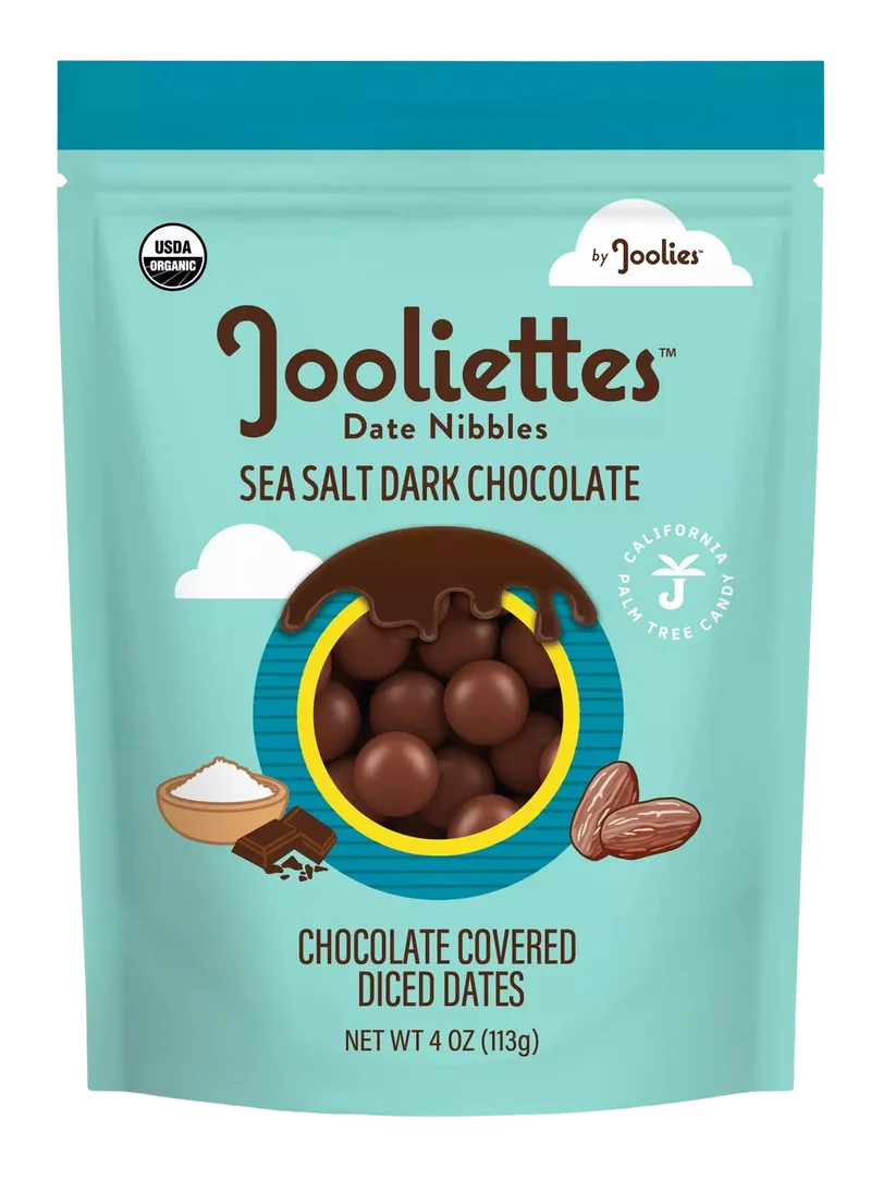 Image of Joolies Jooliettes - Sea Salt Dark Chocolate Date Nibbles