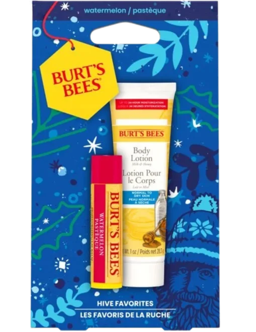 Image of Burt's Bees Lip Balm & Travel Size Body Lotion