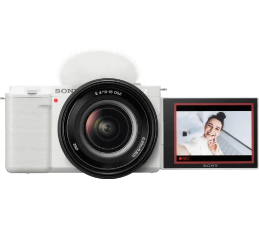 Sony  Mirrorless Vlog Camera Body (White) & Lens