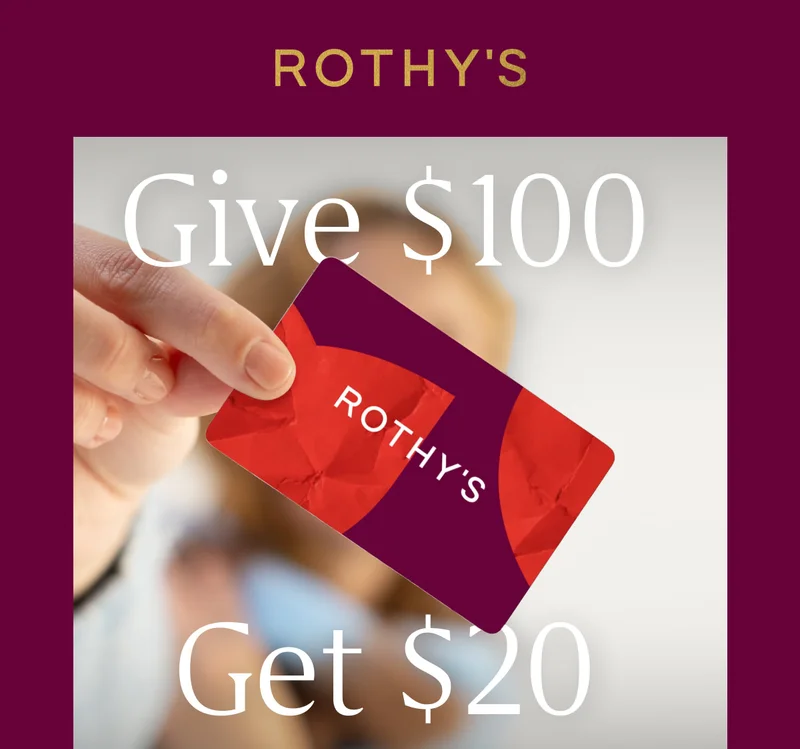 GIVE $100+ GET $20
