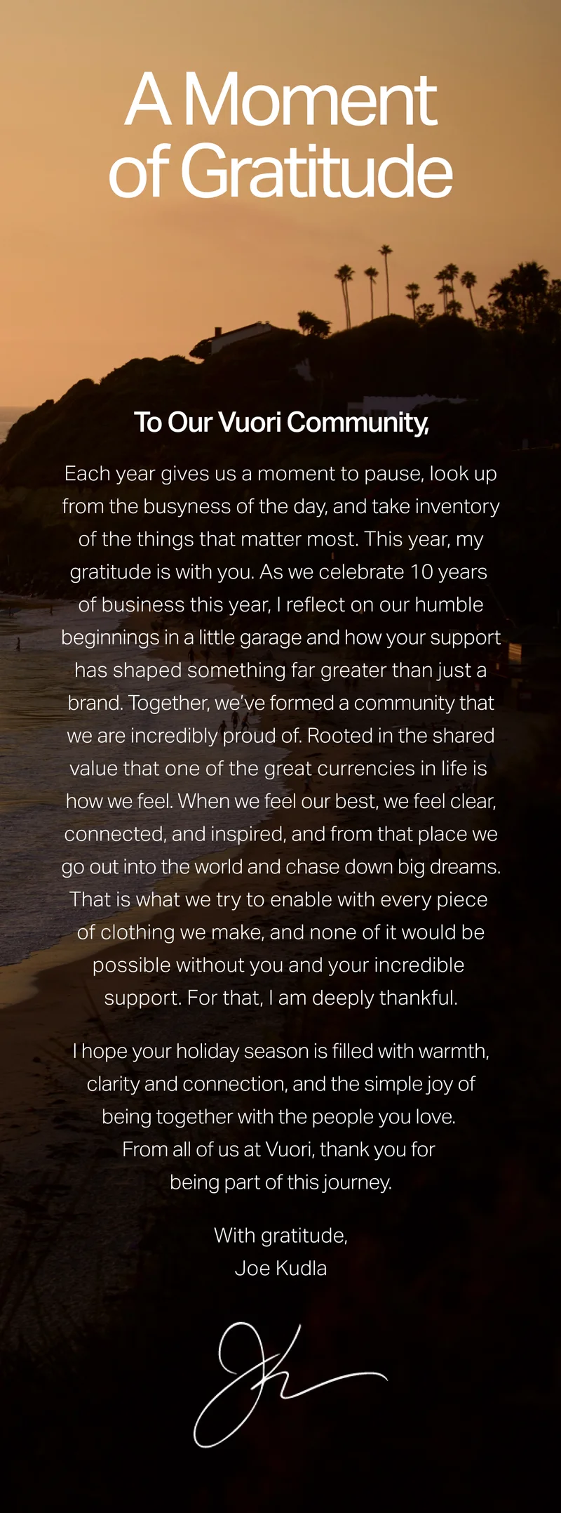 A Moment of Gratitude