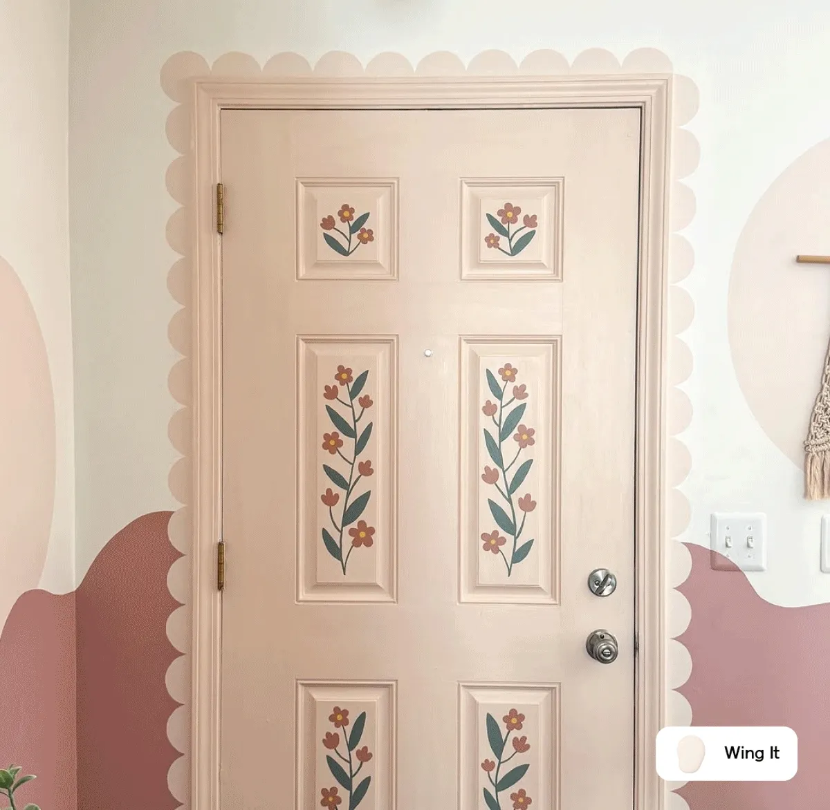 Gif of Clare painted spaces featuring Wing It, Grayish and Good Jeans