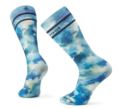 Ski Groovy Tie Dye Print Over The Calf Socks