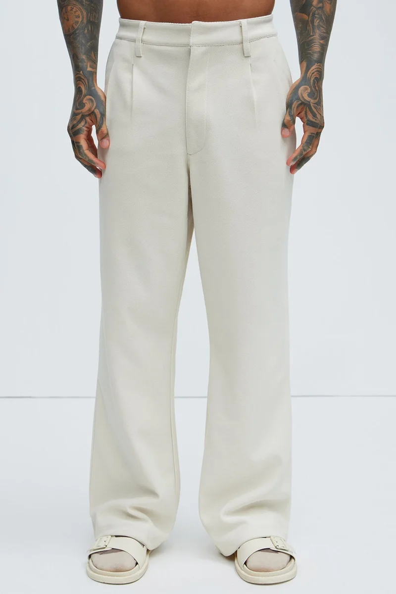 Image of Turner Relaxed Trouser Pants - Cream