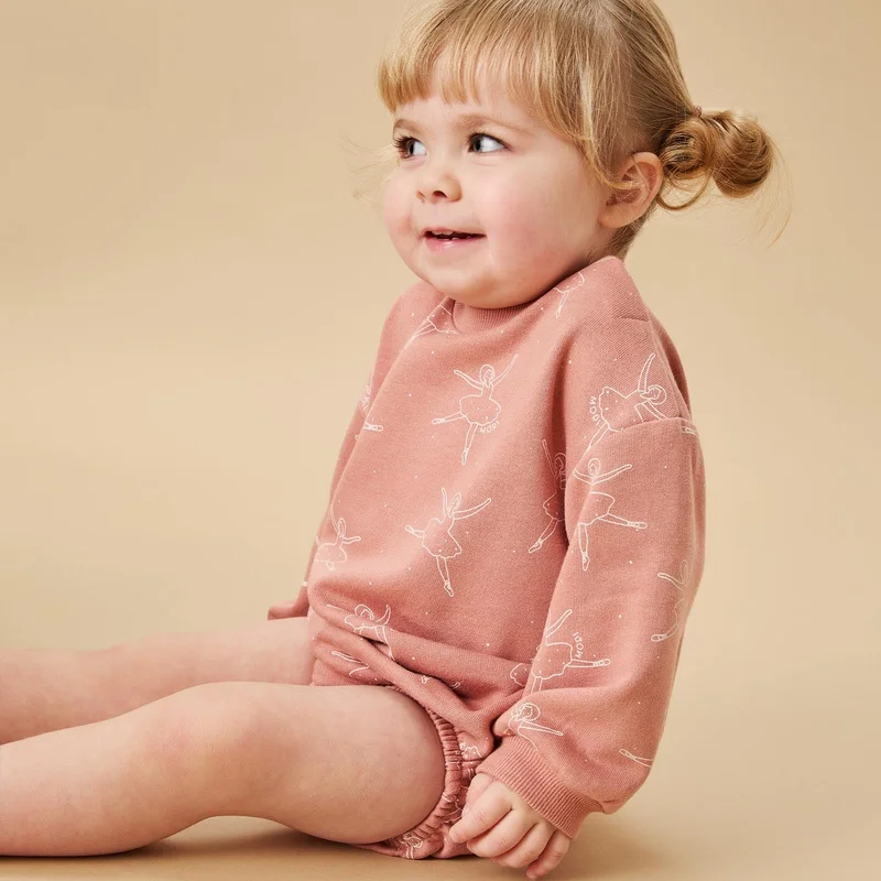 Image of Little Ballerina Sweater Bodysuit