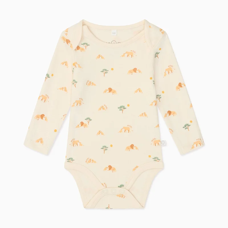 Image of Lion Long Sleeve Bodysuit