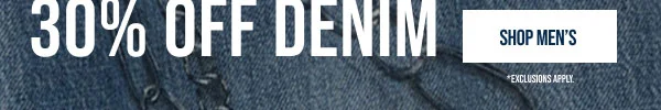 30% off Denim Shop Men's