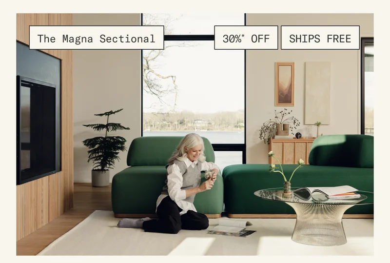 30%* off & free shipping on The Magna Sectional