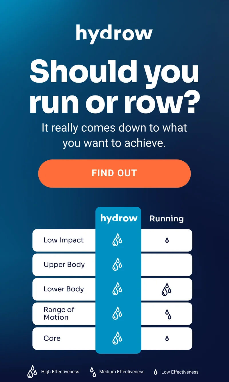 Should you run or row. It really comes down to what you want to achieve. Find out.