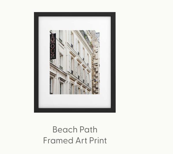 Hotel Amour in Montmartre, Paris Photography Framed Art Print