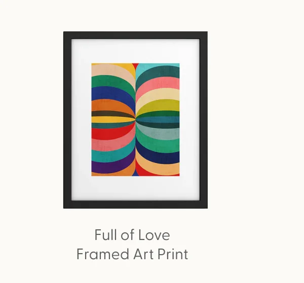 Full of love Framed Art Print