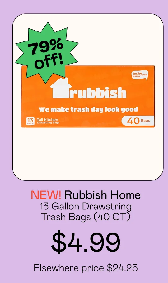 13 Gallon Drawstring Trash Bags (40 CT)