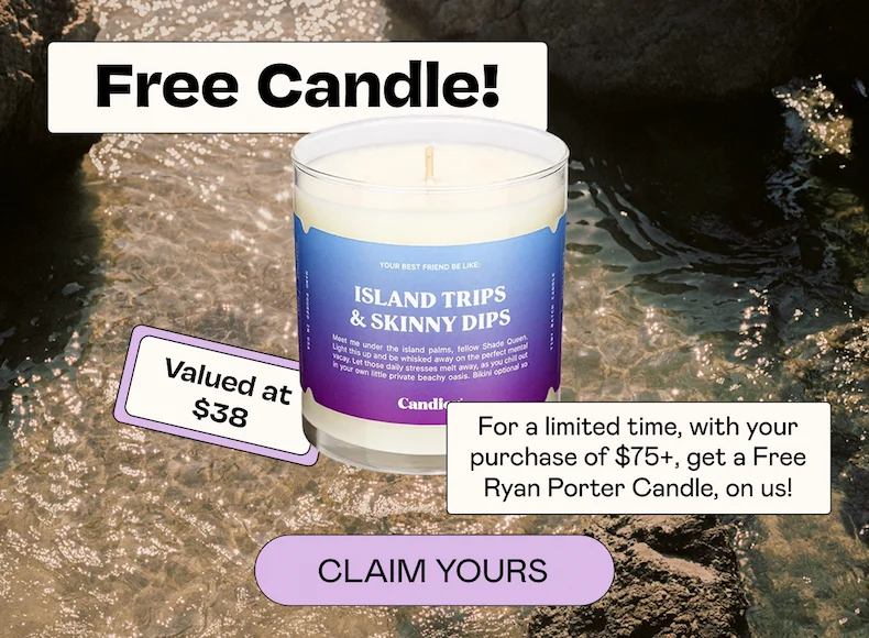 Free Candle! With Your Purchase of $75+ - Claim Yours