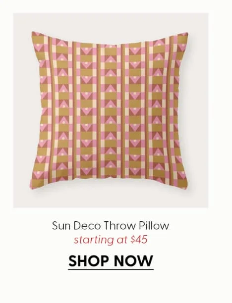 Sun Deco Throw Pillow