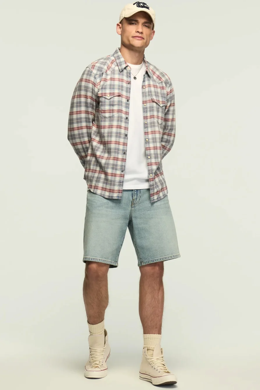 Image of Lucky Brand Loose Short - Men's Shorts Denim Jean in Comet Tail