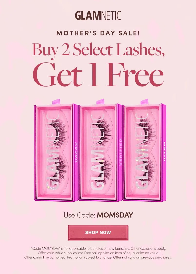 Buy 2 select lashes and Get 1 free