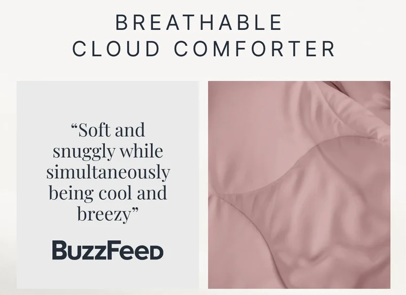 Breathable Cloud Comforter • “Soft and snuggly while simultaneously being cool and breezy” - BuzzFeed