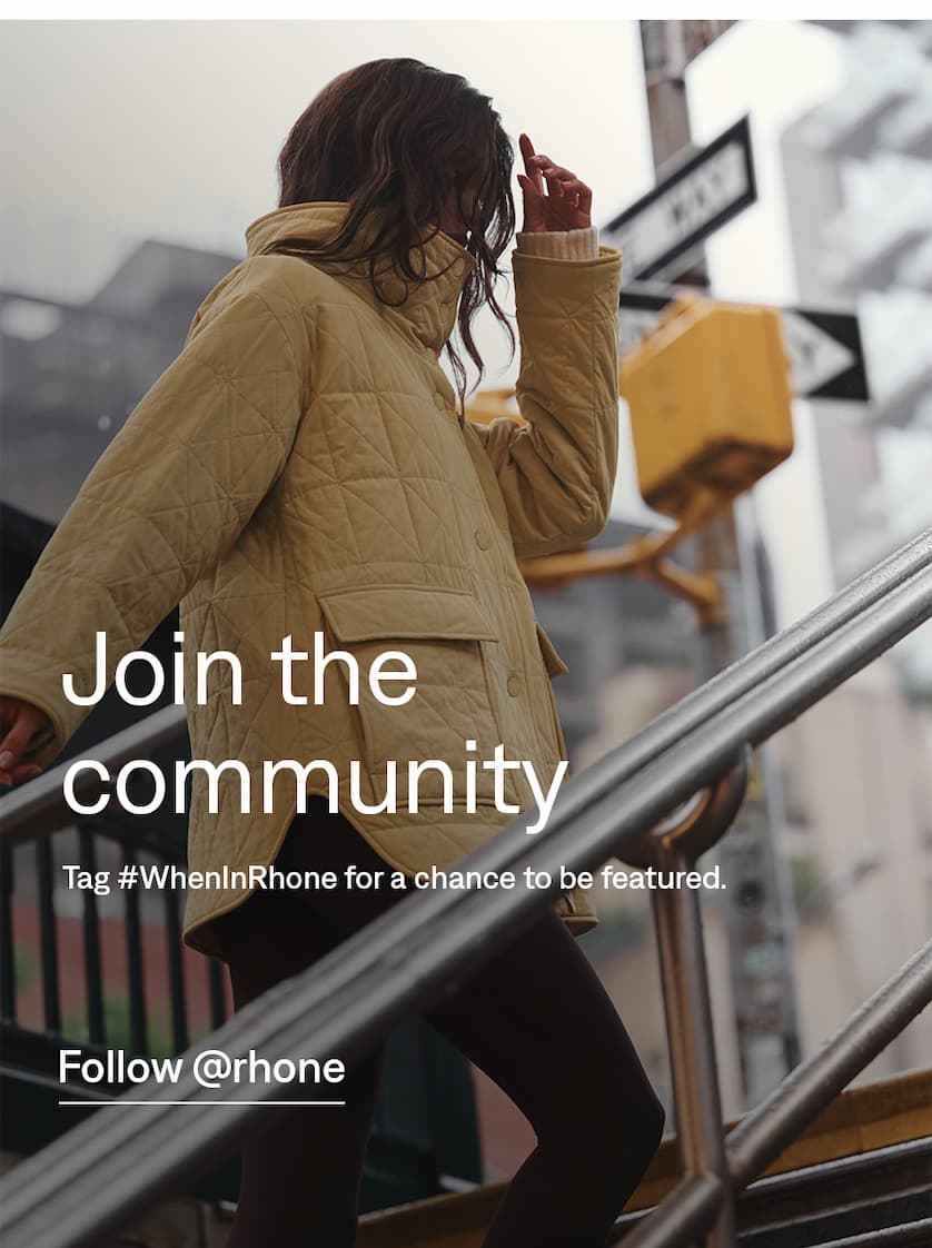 Join the community. Follow @rhone