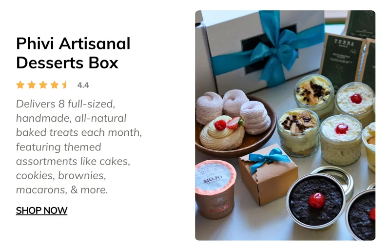 Phivi Artisanal Desserts Box