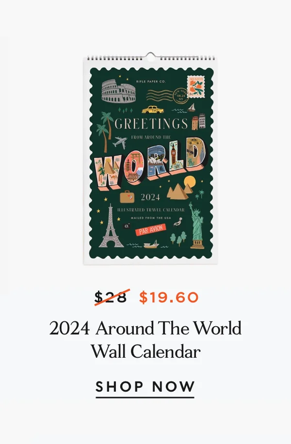 2024 Around the World Wall Calendar