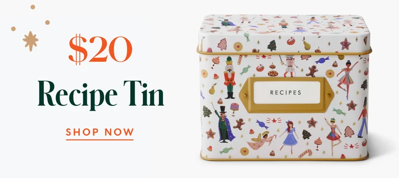 $20 Nutcracker Sweets Recipe Tin