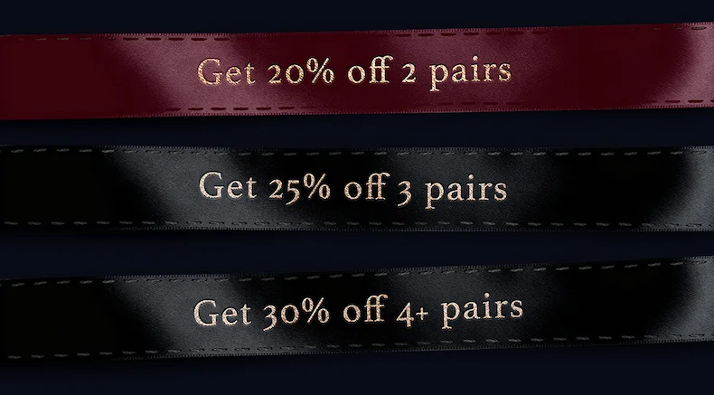 Get 30% off 4+ pairs