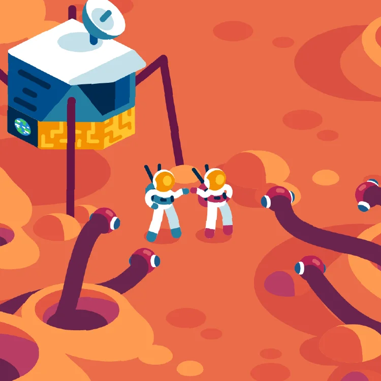 Humanity exploring alien civilizations
