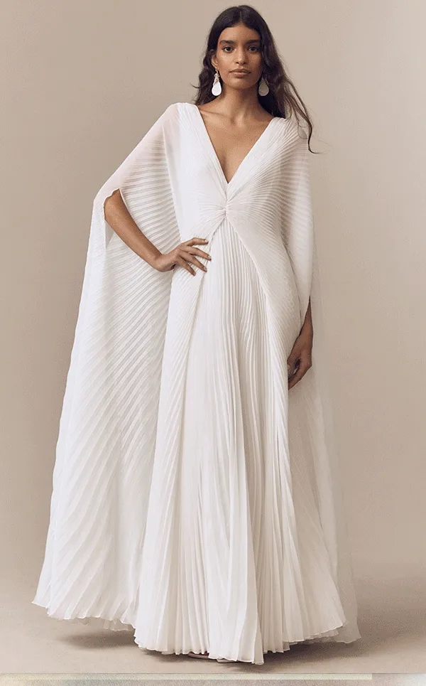 Pleated gown