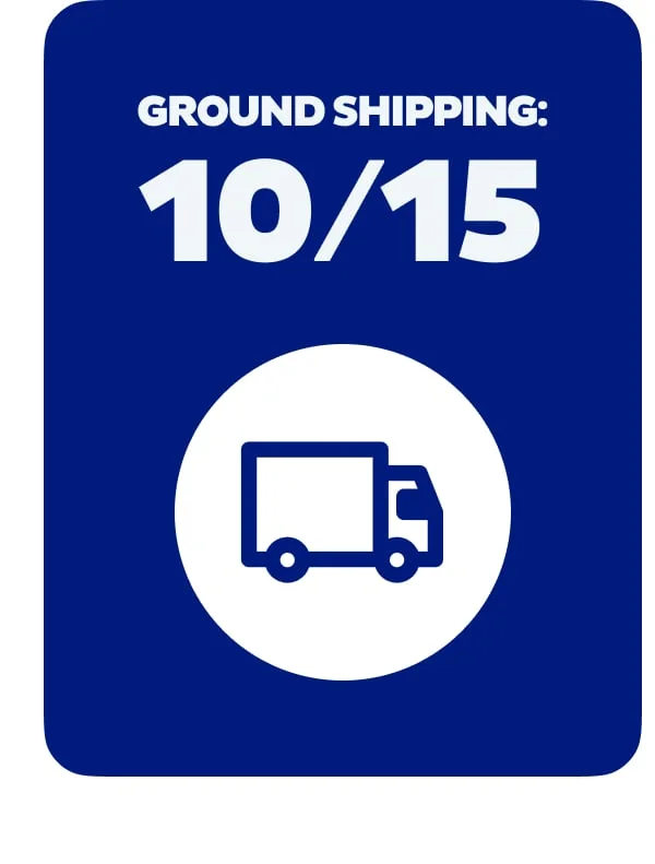 Ground Shipping: 10/15