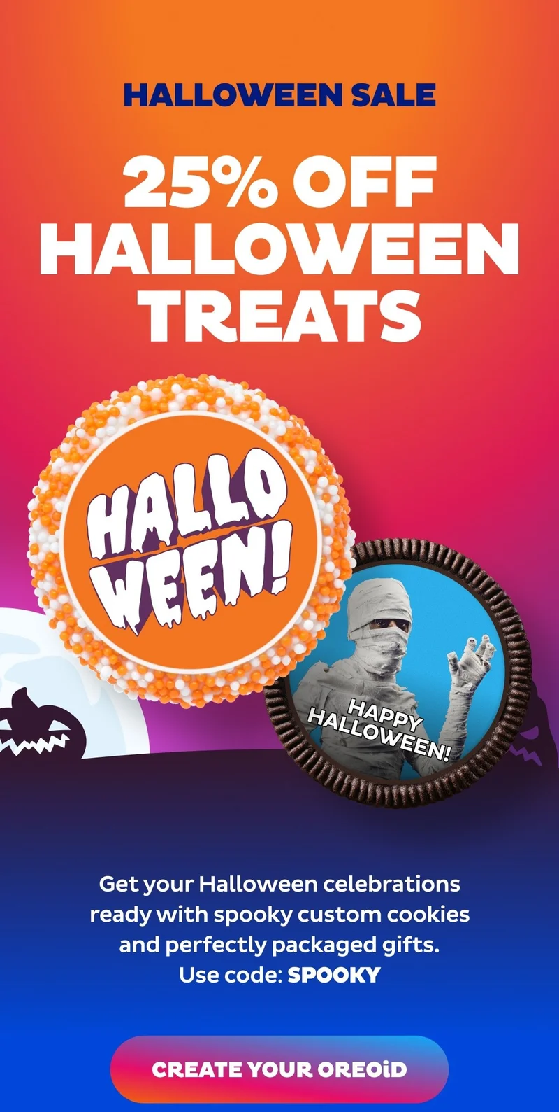 25% Off Halloween Treats with code SPOOKY
