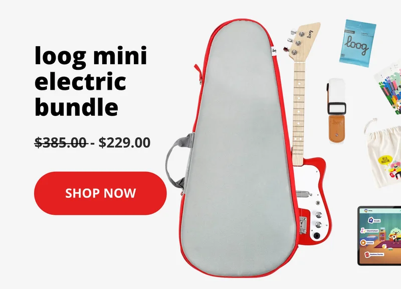 loog mini electric bundle $229 -shop now