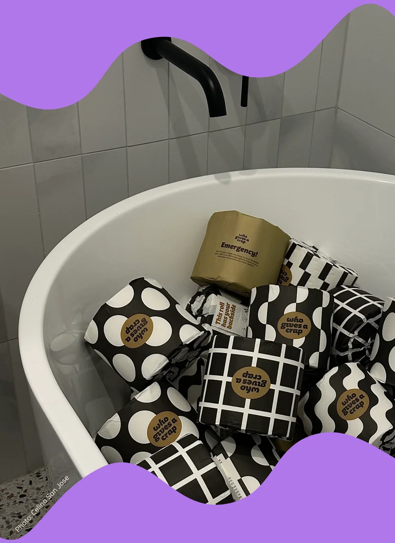 Image: A bunch of TP in a bathtub