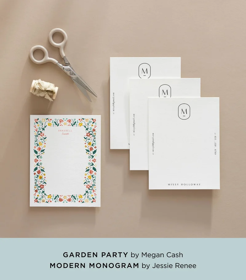 Garden Party & Modern Monogram