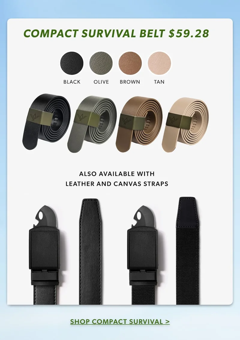 Compact Survival Belt only $59.28
